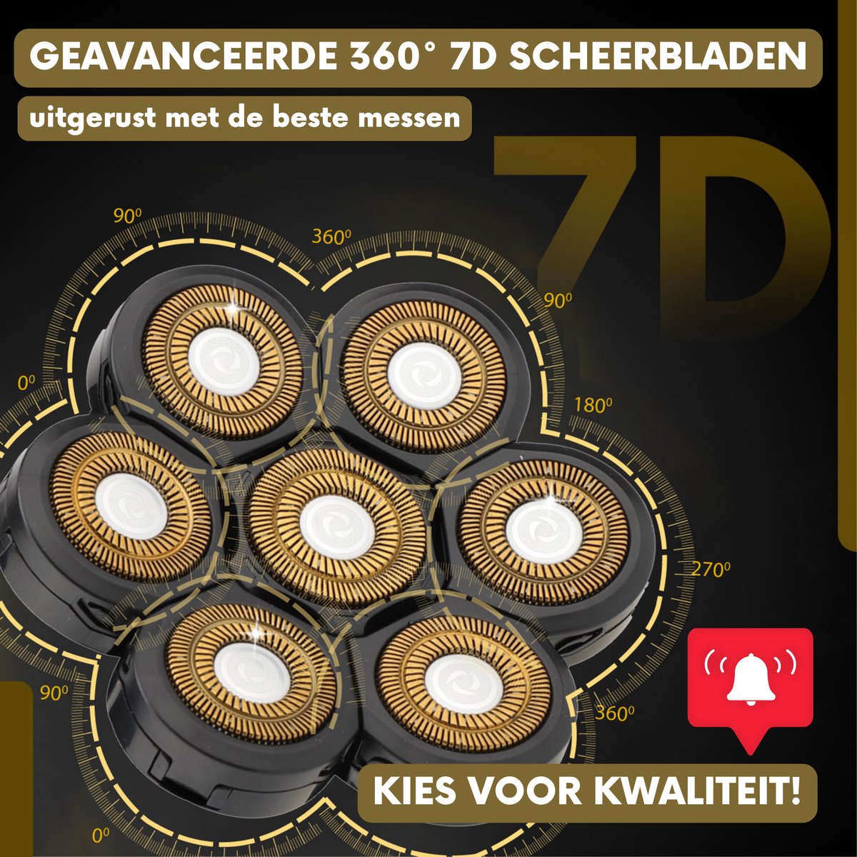 Sansbeauté SkullSharp Classic 6-in-1 Scheerapparaat met Extra Scheerkop