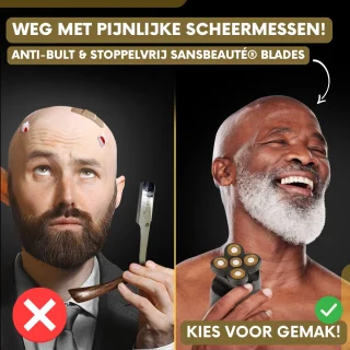 Sansbeauté SkullSharp Classic 6-in-1 Scheerapparaat & Trimmer