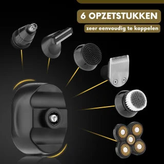 Sansbeauté SkullSharp Classic 6-in-1 Scheerapparaat & Trimmer