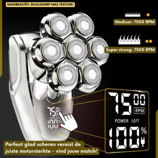 Sansbeauté SkullSharp MAX 6-in-1 Elektrisch Scheerapparaat