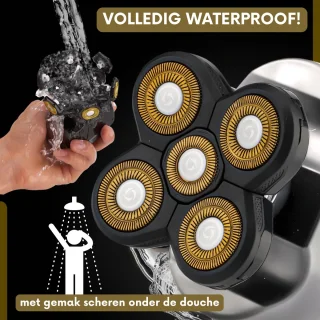 Sansbeauté SkullSharp Platinum 6-in-1 Elektrisch Scheerapparaat voor Mannen