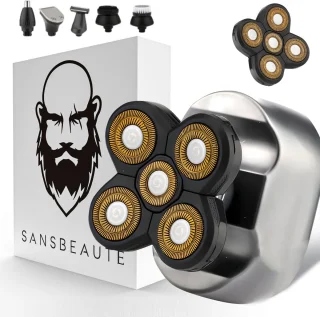 Sansbeauté SkullSharp Platinum 6-in-1 Elektrisch Scheerapparaat voor Mannen