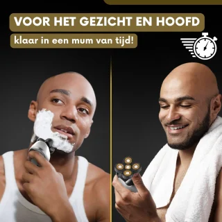 Sansbeauté SkullSharp Platinum 6-in-1 Elektrisch Scheerapparaat voor Mannen