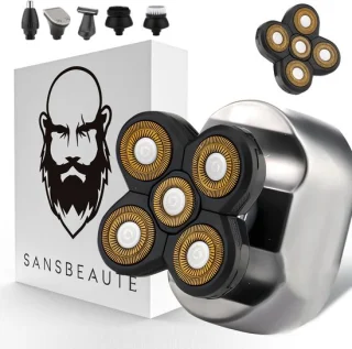 Sansbeauté SkullSharp Platinum 6-in-1 Elektrisch Scheerapparaat voor Mannen