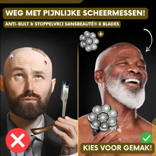Sansbeauté SkullSharp PRO 6-in-1 Elektrisch Scheerapparaat Mannen