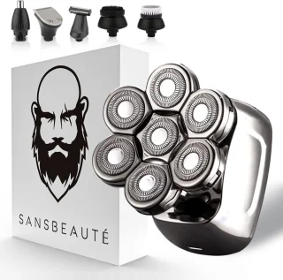 Sansbeauté SkullSharp PRO 6-in-1 Elektrisch Scheerapparaat voor Mannen