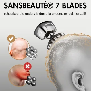 Sansbeauté SkullSharp PRO 6-in-1 Elektrisch Scheerapparaat voor Mannen