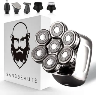 Sansbeauté SkullSharp PRO 6-in-1 Elektrisch Scheerapparaat voor Mannen