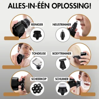 Sansbeauté SkullSharp PRO 6-in-1 Elektrisch Scheerapparaat voor Mannen