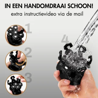 Sansbeauté SkullSharp PRO 6-in-1 Elektrisch Scheerapparaat voor Mannen