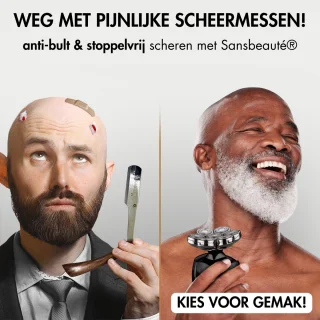 Sansbeauté SkullSharp PRO 6-in-1 Elektrisch Scheerapparaat voor Mannen