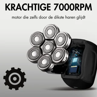 Sansbeauté SkullSharp PRO 6-in-1 Elektrisch Scheerapparaat voor Mannen