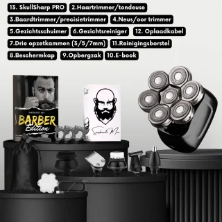 Sansbeauté SkullSharp PRO 6-in-1 Elektrisch Scheerapparaat voor Mannen