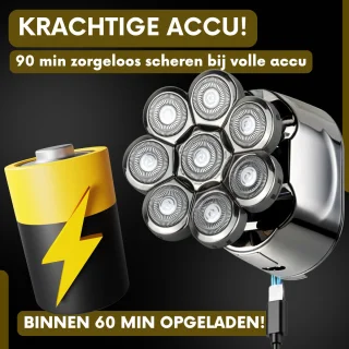 Sansbeauté SkullSharp PRO 6-in-1 Scheerapparaat en Trimmer