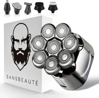 Sansbeauté SkullSharp PRO 6-in-1 Scheerapparaat en Trimmer
