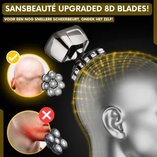 Sansbeauté SkullSharp PRO 6-in-1 Scheerapparaat en Trimmer