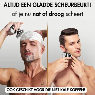 Sansbeauté SkullSharp PRO 6-in-1 Scheerapparaat Mannen