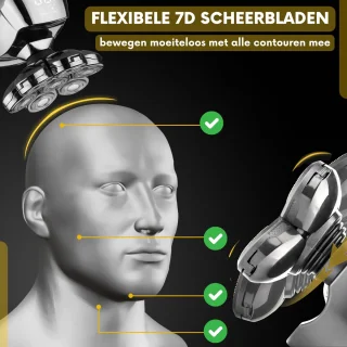 Sansbeauté SkullSharp PRO MAGNETIC 6-in-1 Elektrisch Scheerapparaat