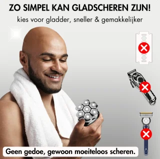 Sansbeauté SkullSharp PRO MAGNETIC 6-in-1 Scheerapparaat & Trimmer