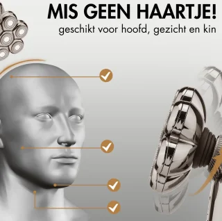 Sansbeauté SkullSharp PRO MAX 6-in-1 Elektrisch Scheerapparaat voor Mannen
