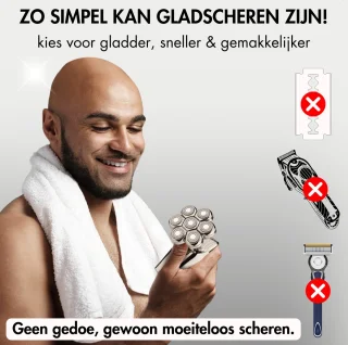 Sansbeauté SkullSharp PRO MAX 6-in-1 Scheerapparaat en Trimmer