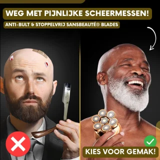 Sansbeauté SkullSharp V1 6-in-1 Elektrisch Scheerapparaat en Trimmer