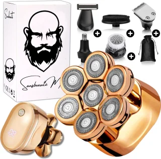Sansbeauté SkullSharp V1 6-in-1 Elektrisch Scheerapparaat en Trimmer