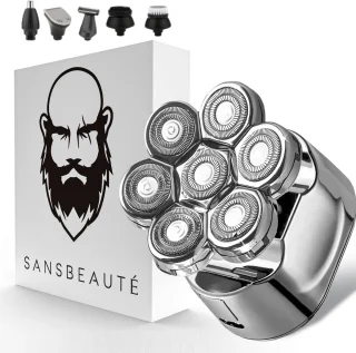 Sansbeauté SkullSharp V1 6-in-1 Elektrisch Scheerapparaat & Trimmer
