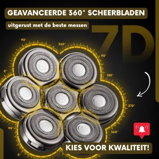 Sansbeauté SkullSharp V1 6-in-1 Elektrisch Scheerapparaat & Trimmer