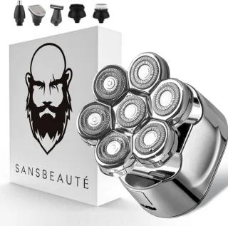 Sansbeauté SkullSharp V1 6-in-1 Elektrisch Scheerapparaat & Trimmer