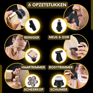 Sansbeauté SkullSharp V1 6-in-1 Scheerapparaat voor Mannen