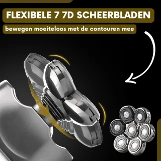 Sansbeauté SkullSharp V2 6-in-1 Elektrisch Scheerapparaat en Trimmer voor Mannen