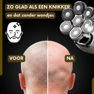 Sansbeauté SkullSharp V2 6-in-1 Elektrisch Scheerapparaat en Trimmer voor Mannen