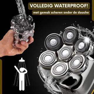 Sansbeauté SkullSharp V2 6-in-1 Elektrisch Scheerapparaat en Trimmer voor Mannen