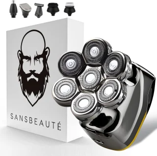 Sansbeauté SkullSharp V2 6-in-1 Elektrisch Scheerapparaat en Trimmer voor Mannen