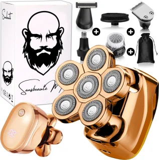Sansbeauté SkullSharp V2 6-in-1 Elektrisch Scheerapparaat voor Mannen