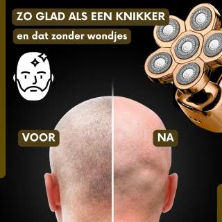 Sansbeauté SkullSharp V2 6-in-1 Elektrisch Scheerapparaat voor Mannen