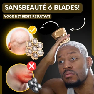 Sansbeauté SkullSharp V2 6-in-1 Scheerapparaat & Trimmer voor Mannen