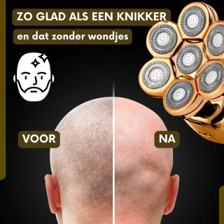 Sansbeauté SkullSharp V2 6-in-1 Scheerapparaat & Trimmer voor Mannen