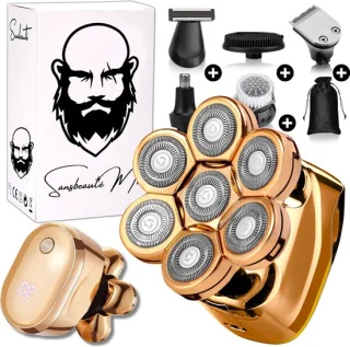 Sansbeauté SkullSharp V2 6-in-1 Scheerapparaat & Trimmer voor Mannen