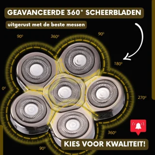 Sansbeauté SkullSharp V2 6-in-1 Scheerapparaat voor Mannen