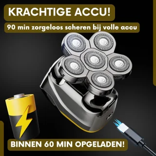 Sansbeauté SkullSharp V2 6-in-1 Scheerapparaat voor Mannen