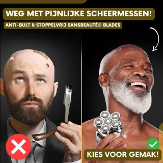 Sansbeauté SkullSharp V2 6-in-1 Scheerapparaat voor Mannen