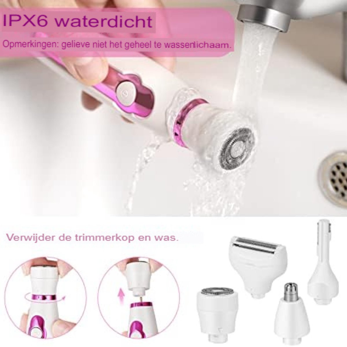 Wat vinden we goed aan de Scheerapparaat 4-in-1 voor dames