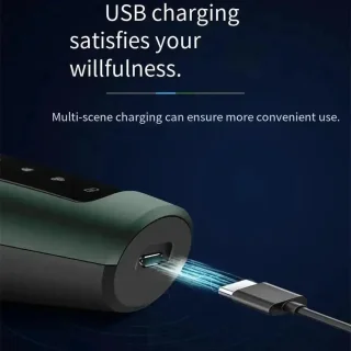 Scheerapparaat 4-in-1 voor mannen Donkergroen USB