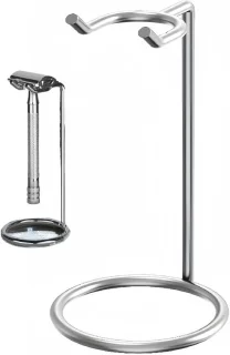 Scheerapparaat Houder - Scheerstandaard Organizer - Badkamer Organiseren - Roestvrij Stalen Constructie - 5 x 12 cm - Zilver