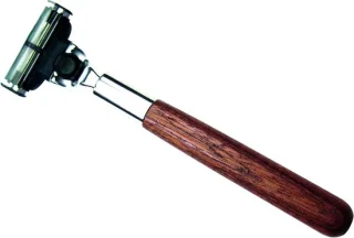 Scheerapparaat Hout - Handmatig Scheermes - Persoonlijke Verzorging - Cederhouten Handvat - Eén Maat - Meerkleurig