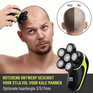Scheerapparaat Mannen 5-in-1 Set Waterdicht Met Accessoires