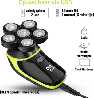 Scheerapparaat Mannen 5-in-1 Set Waterdicht Met Accessoires