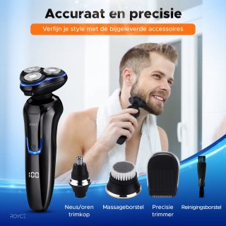 Scheerapparaat Mannen + Trimmer & Neustrimmer - Nat & Droog Scheren